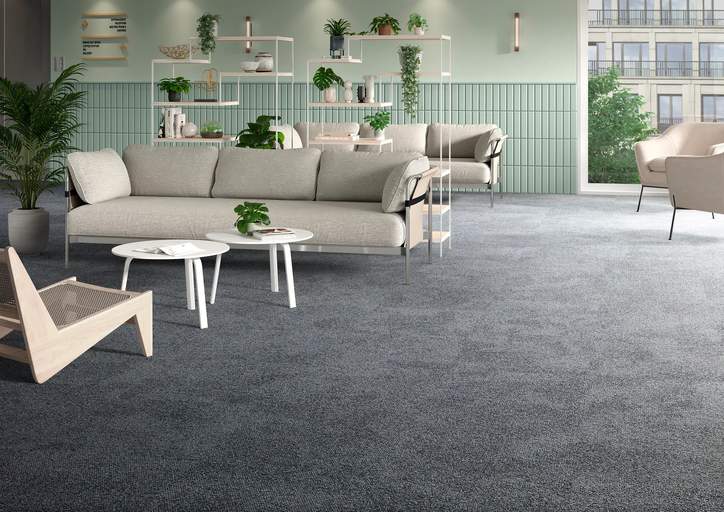 Interface Recreation carpet tiles